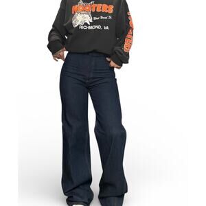 VINTAGE 70s Levi's Back Buckle Dark Wash High Rise Barrel  Jeans Size 28 Women's